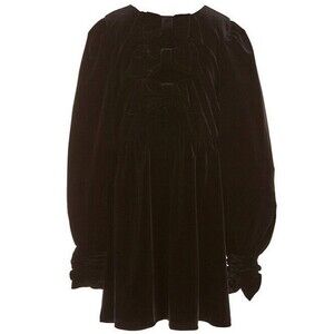 A Loves A girl's toddler 5t Long Sleeve Velvet Bow Dress fashion balloon sleeve